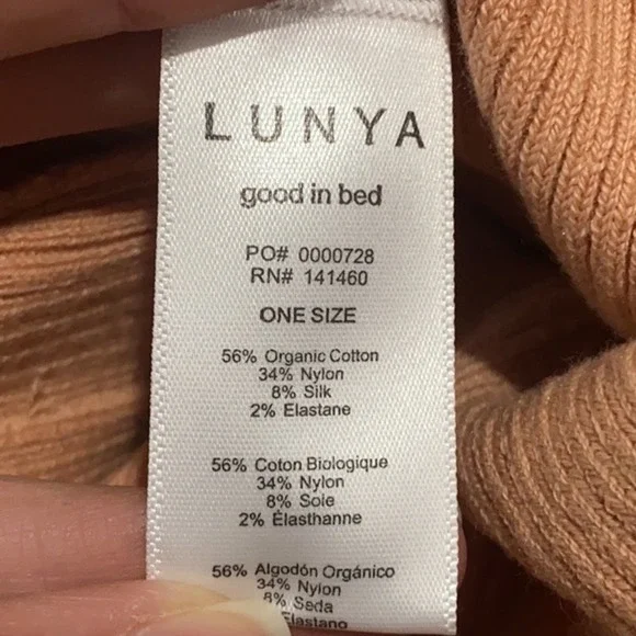 Lunya Cozy Cotton Silk Leggings In Otium Tan XS NWT